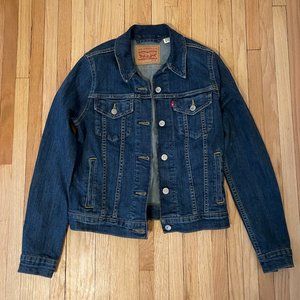 Levi's blue denim jean jacket size small